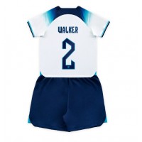 Otroški Nogometni dresi Anglija Kyle Walker #2 Domači SP 2022 Kratek Rokav (+ Kratke hlače)